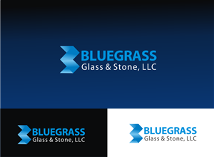 Logo Design by Blueberry for Bluegrass Glass & Stone, LLC | Design #1522044