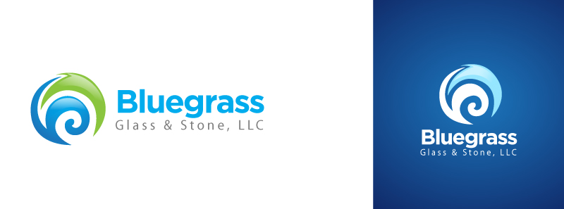 Logo Design by parshdelhi for Bluegrass Glass & Stone, LLC | Design #1529304