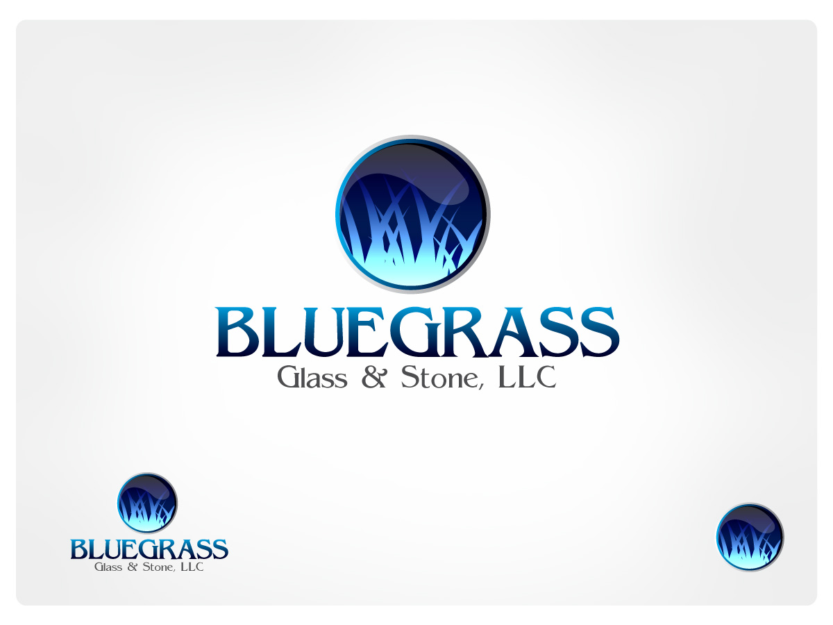 Logo Design by Vicez for Bluegrass Glass & Stone, LLC | Design #1492090