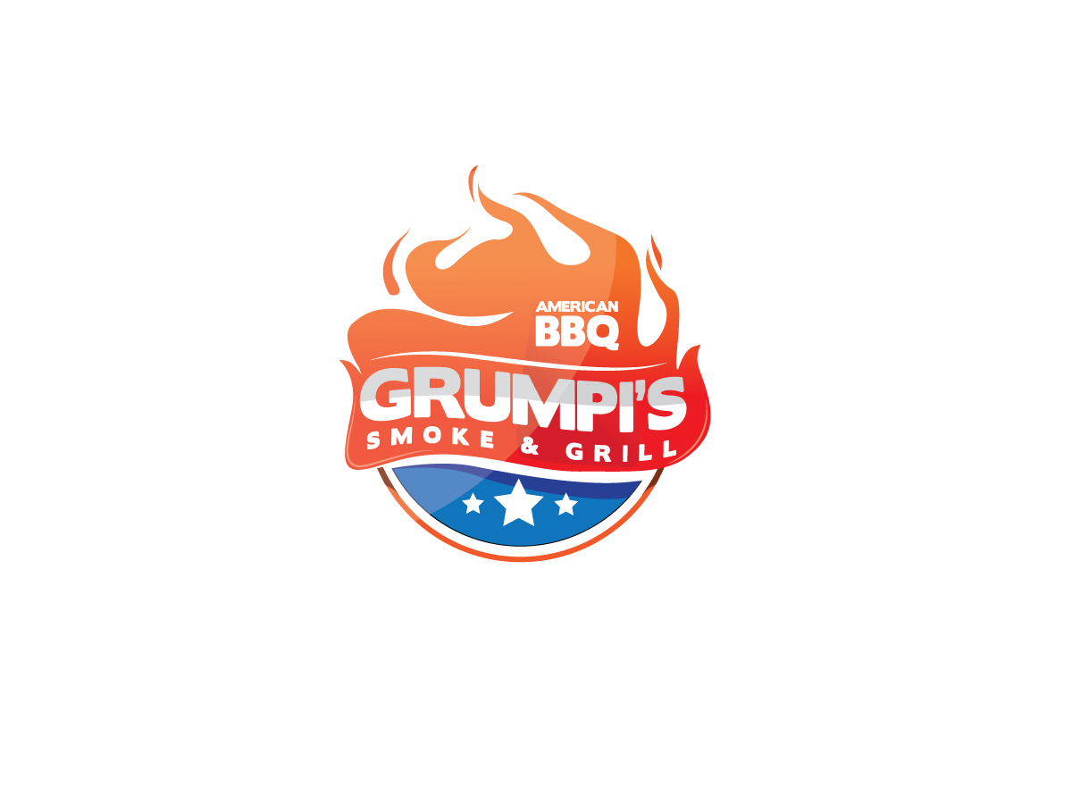 Logo Design by Artmin for Grumpi''s Smoke & Grill | Design #5319653