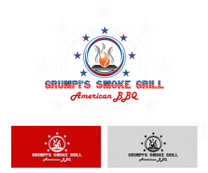 Logo Design by damian for Grumpi''s Smoke & Grill | Design: #5317584
