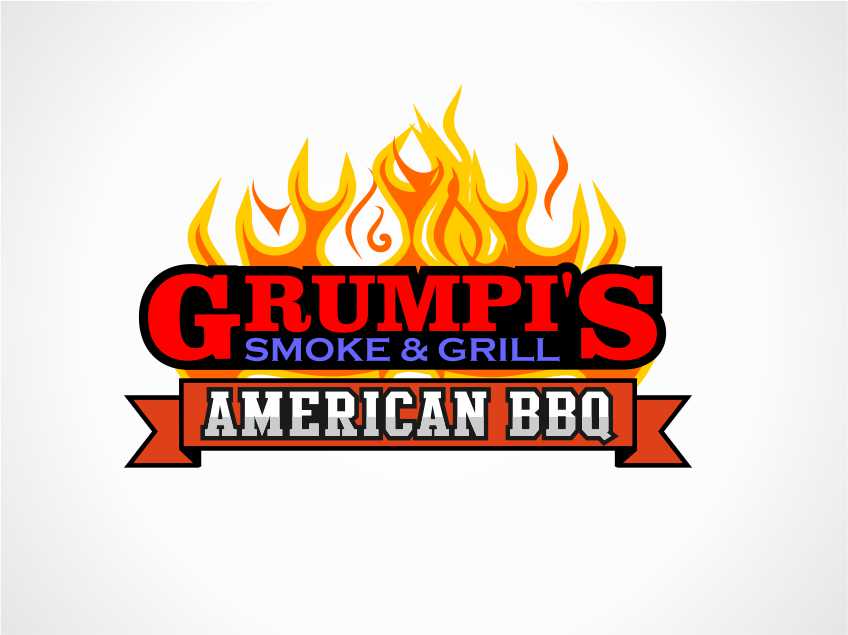 Logo Design by JHG for Grumpi''s Smoke & Grill | Design #5347126