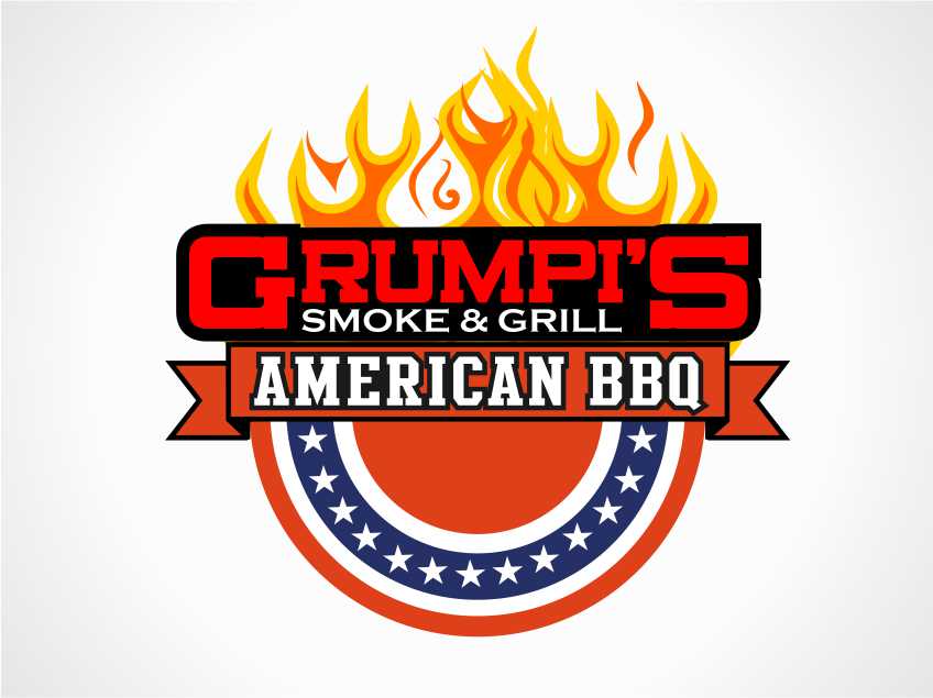 Logo Design by JHG for Grumpi''s Smoke & Grill | Design #5347128