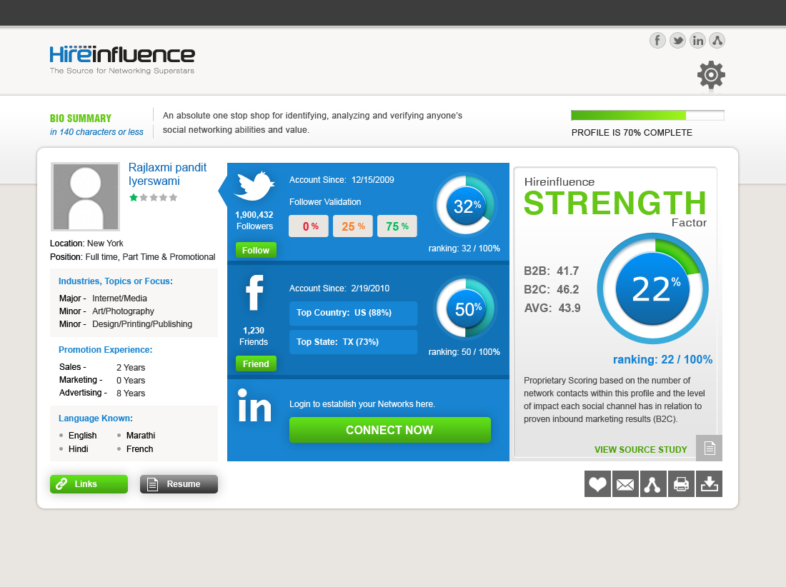 Diseño Gráfico por webxvision para HireInfluence, Inc. | Diseño #1484389