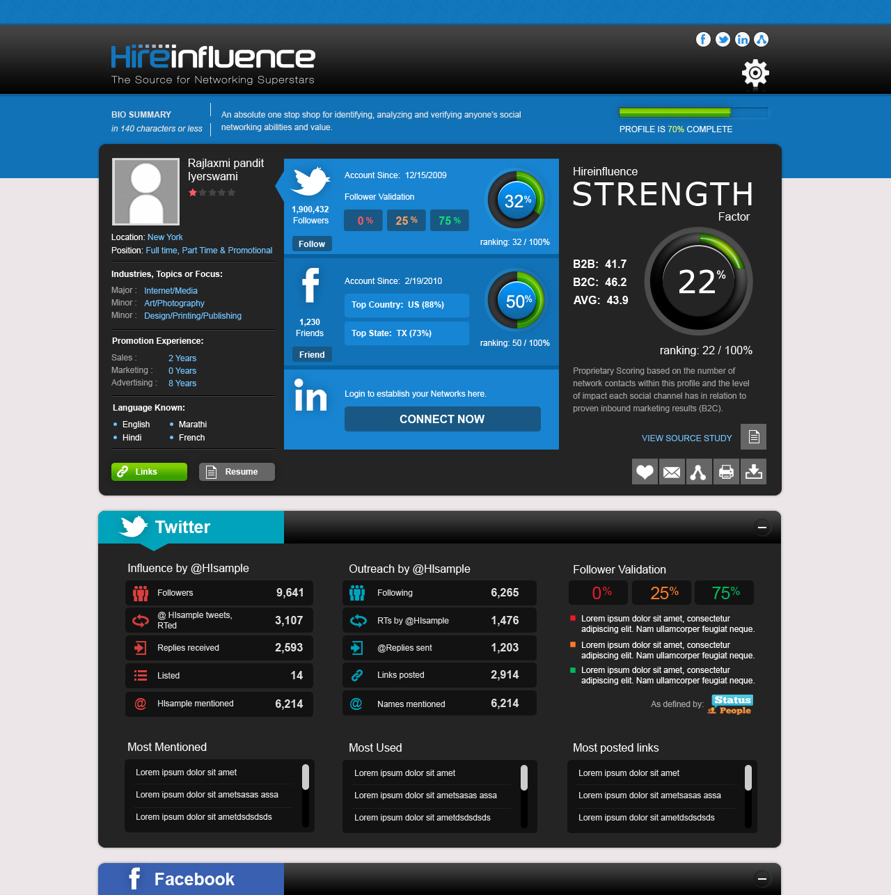 Graphic Design by Blue Tusk Design for HireInfluence, Inc. | Design #1480906