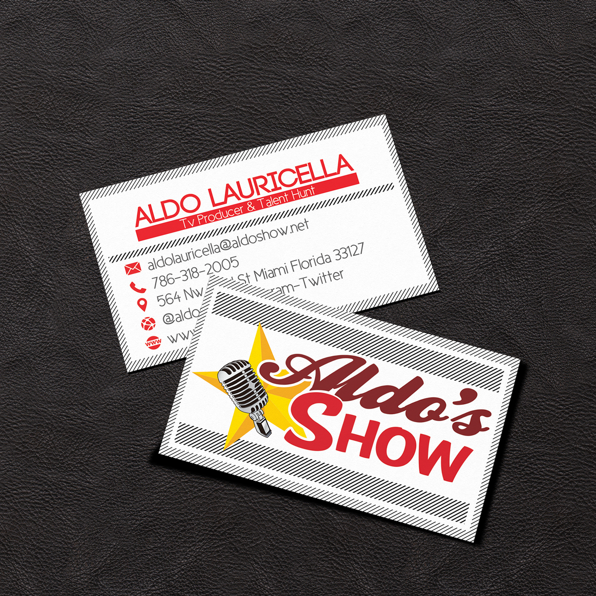 Design de Carte de Visite par isabel paoli pour AldoShow | Design #5321268