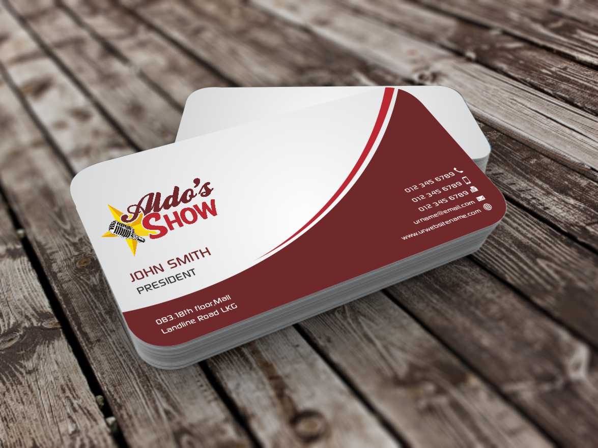 Business Card Design by szabist for AldoShow | Design #5351004