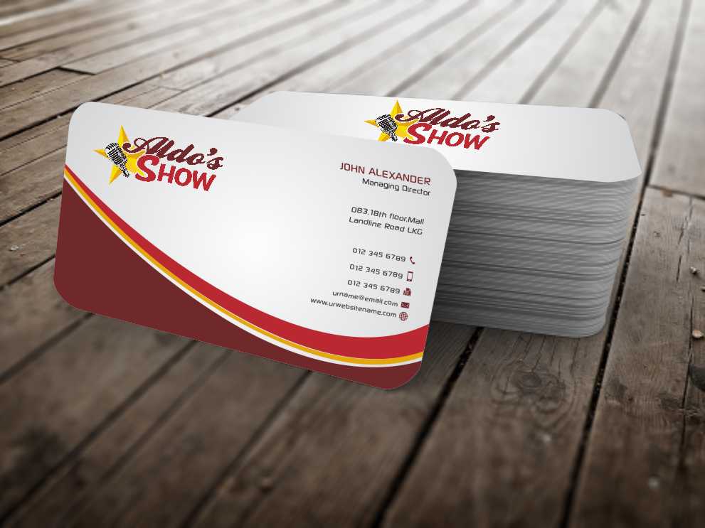 Diseño de Tarjeta de Presentación por szabist para AldoShow | Diseño #5351015