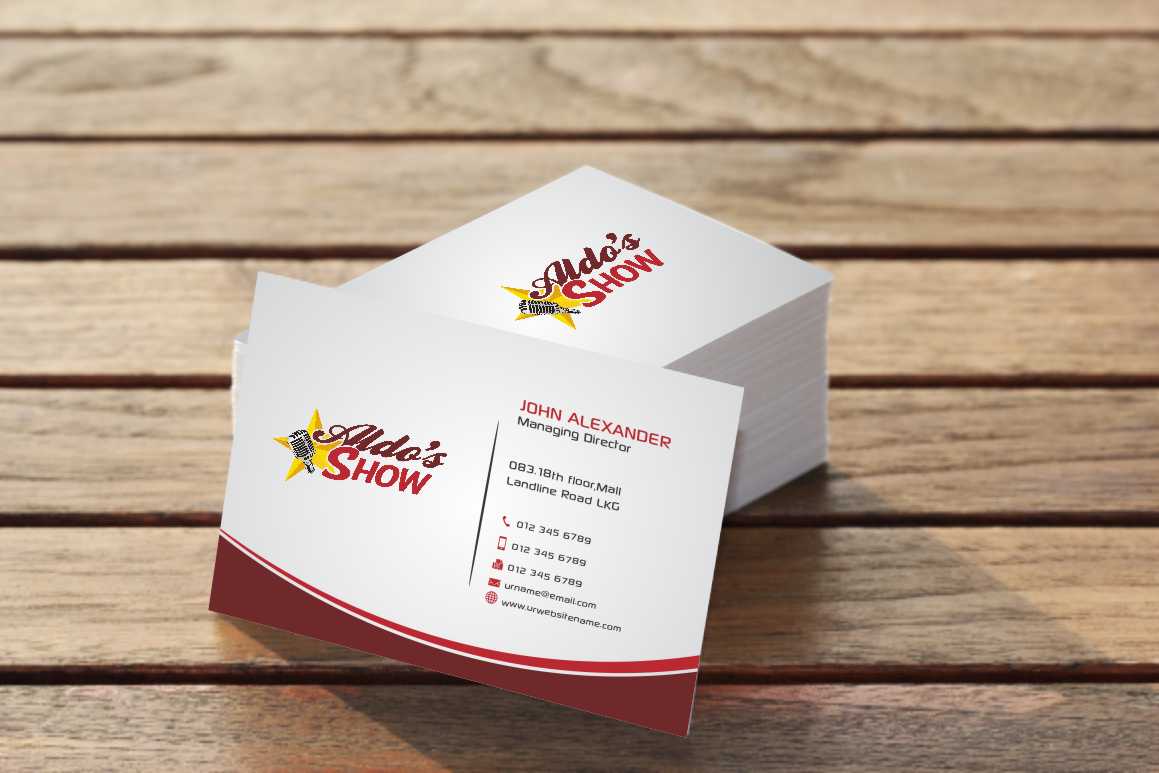 Business Card Design by szabist for AldoShow | Design #5351020