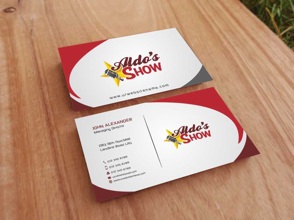 Diseño de Tarjeta de Presentación por szabist para AldoShow | Diseño #5351026
