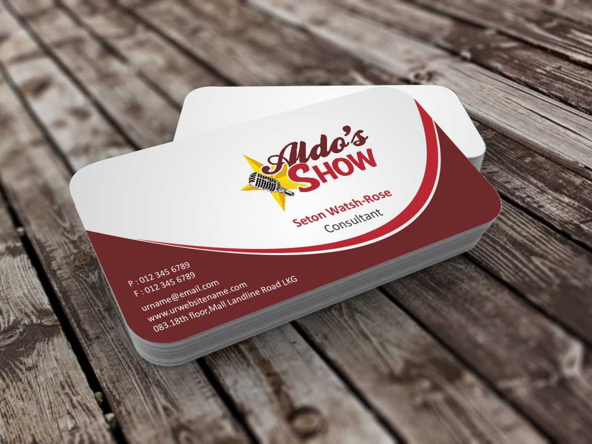 Business Card Design by szabist for AldoShow | Design #5351028