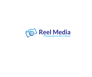Berni Wood  and also Reel Media or Reel Media Studio | Logo Design by Buck Tornado