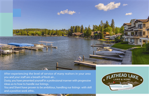 Design de Carte Postale par Hania.tarabishy pour Flathead Lake Land & Home | Design : #5346225