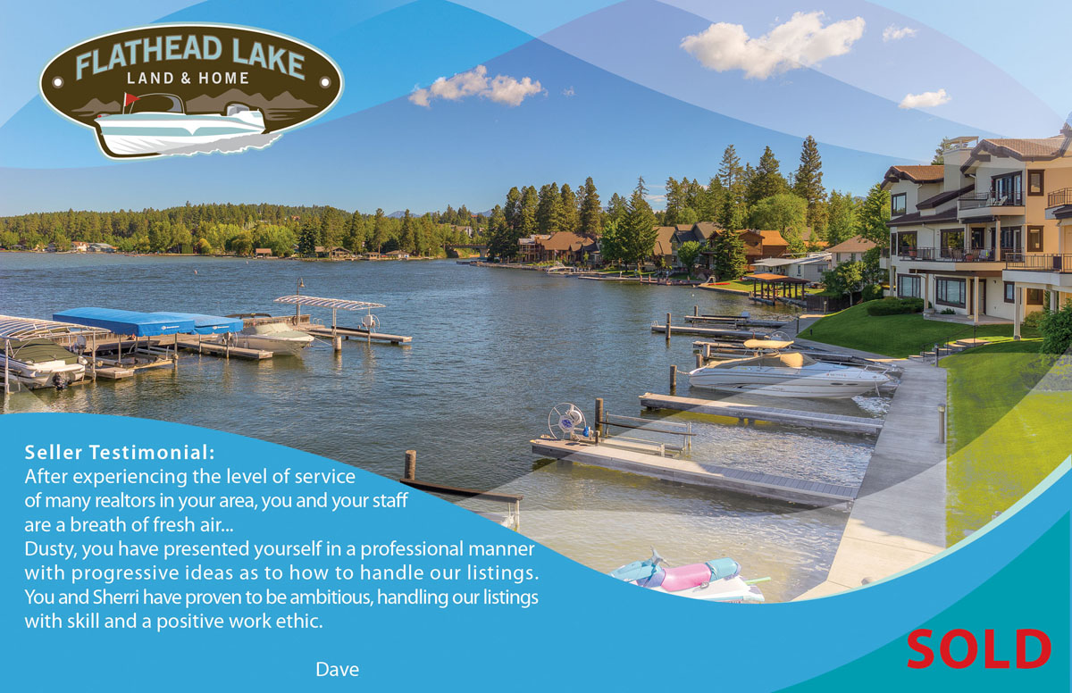 Design de Carte Postale par Hania.tarabishy pour Flathead Lake Land & Home | Design #5405486
