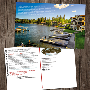 Design de Carte Postale par Ælx pour Flathead Lake Land & Home | Design : #5390772