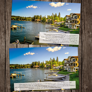 Design de Carte Postale par Ælx pour Flathead Lake Land & Home | Design : #5391389