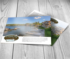 Design de Carte Postale par Sandaru pour Flathead Lake Land & Home | Design : #5347282