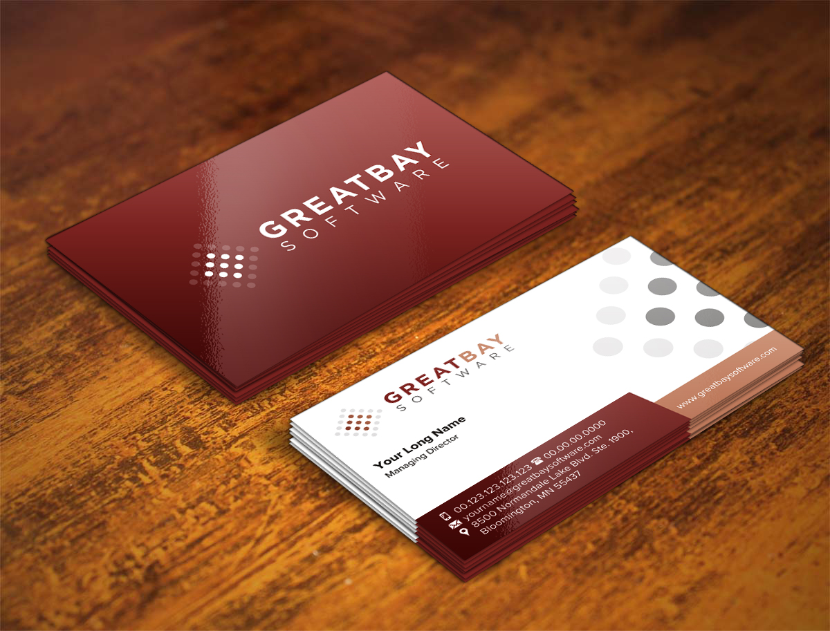 Business Card Design by INDIAN_Ashok for Great Bay Software | Design #5315524