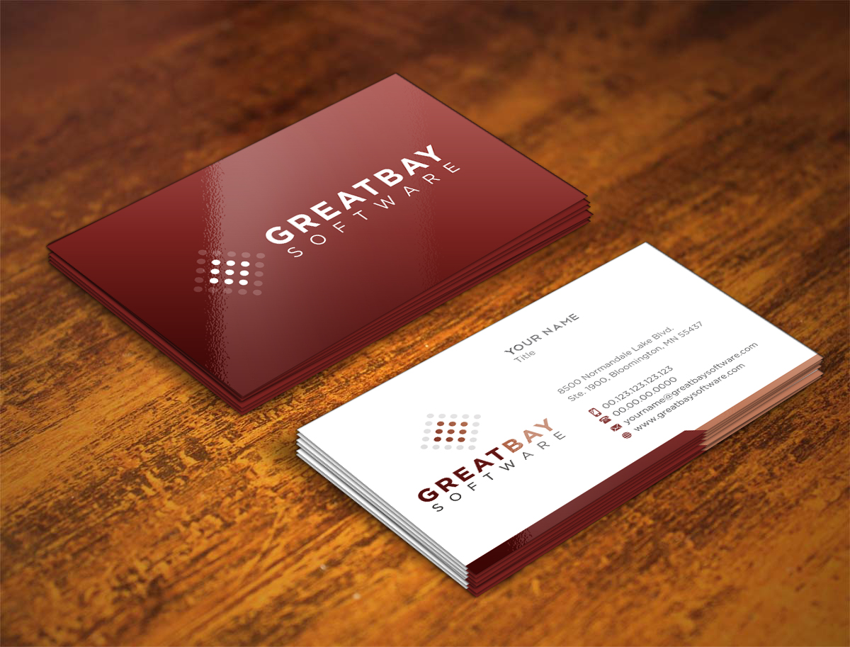 Business Card Design by INDIAN_Ashok for Great Bay Software | Design #5315526