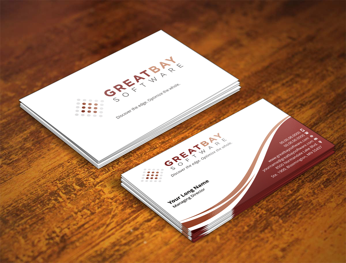 Business Card Design by INDIAN_Ashok for Great Bay Software | Design #5315530