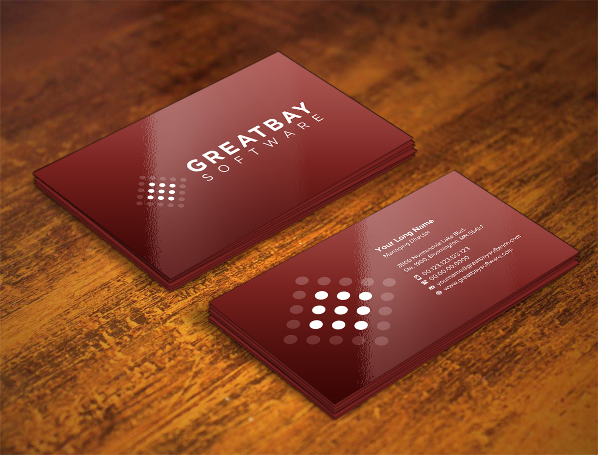 Business Card Design by INDIAN_Ashok for Great Bay Software | Design #5315531