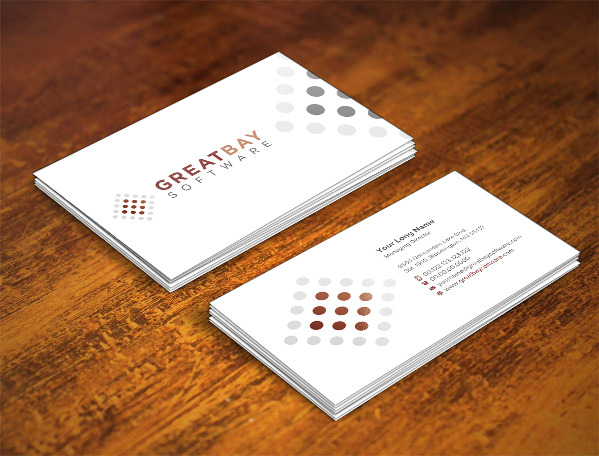 Business Card Design by INDIAN_Ashok for Great Bay Software | Design #5315533