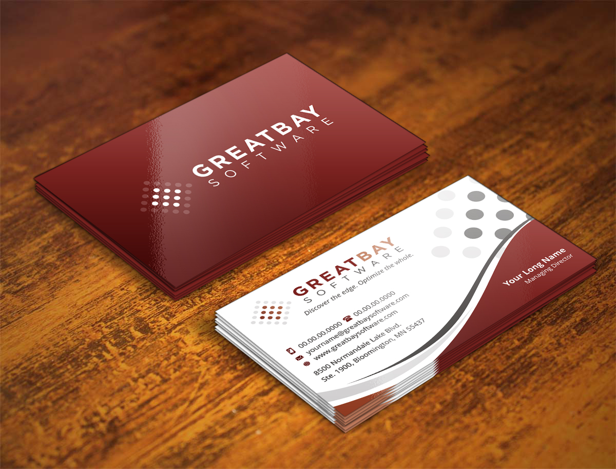 Diseño de Tarjeta de Presentación por INDIAN_Ashok para Great Bay Software | Diseño #5315536