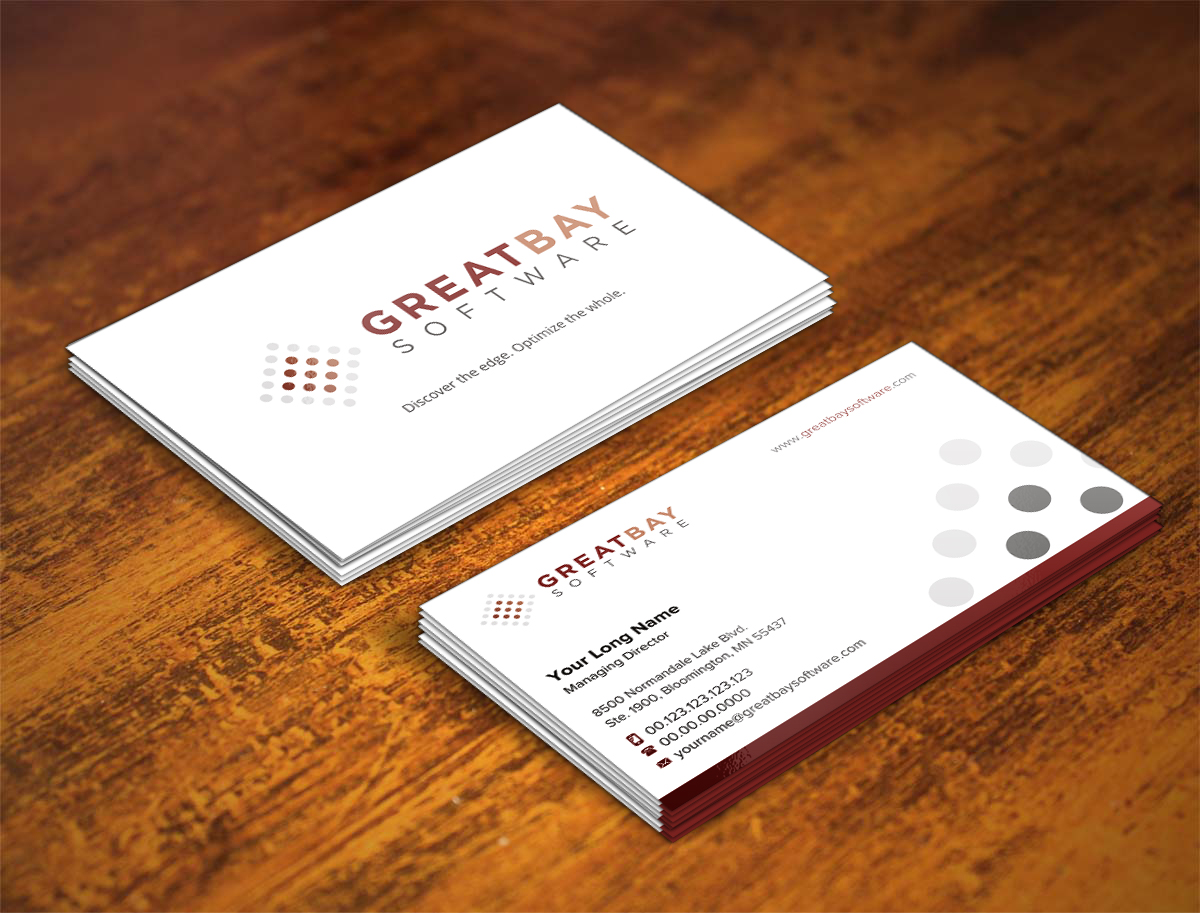 Business Card Design by INDIAN_Ashok for Great Bay Software | Design #5315548