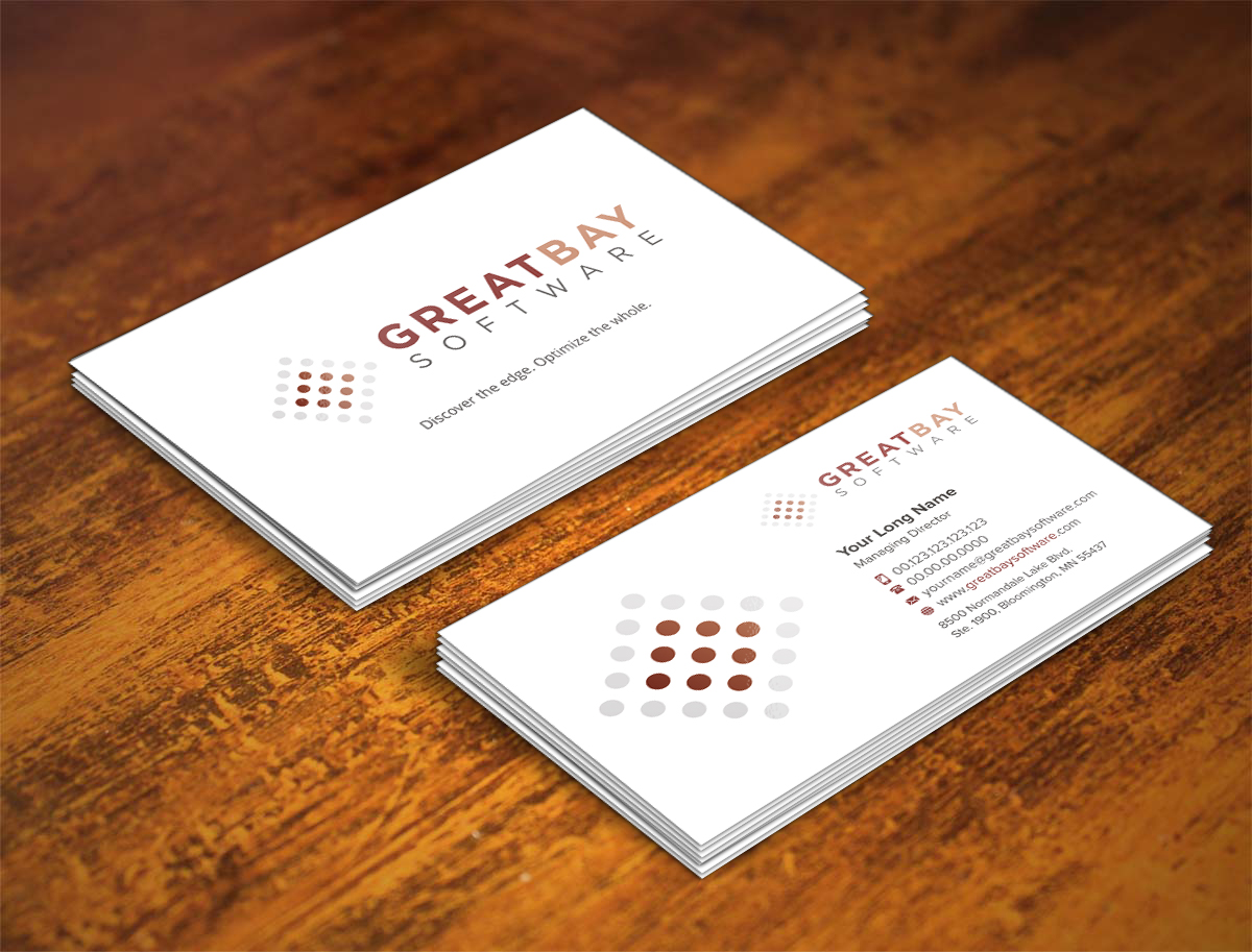 Business Card Design by INDIAN_Ashok for Great Bay Software | Design #5385244