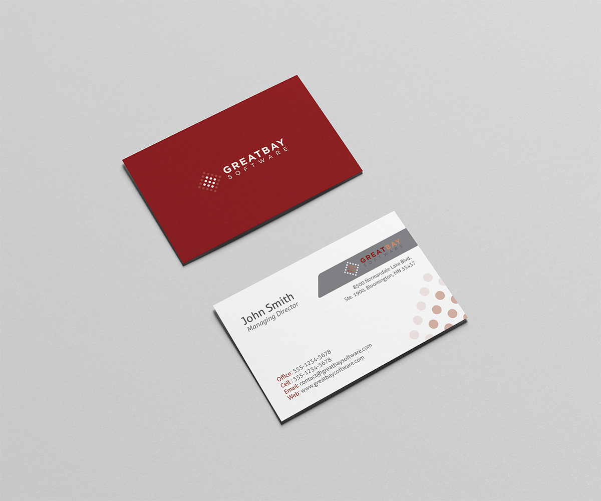 Business Card Design by Owtee-TheDreamer. for Great Bay Software | Design #5346340