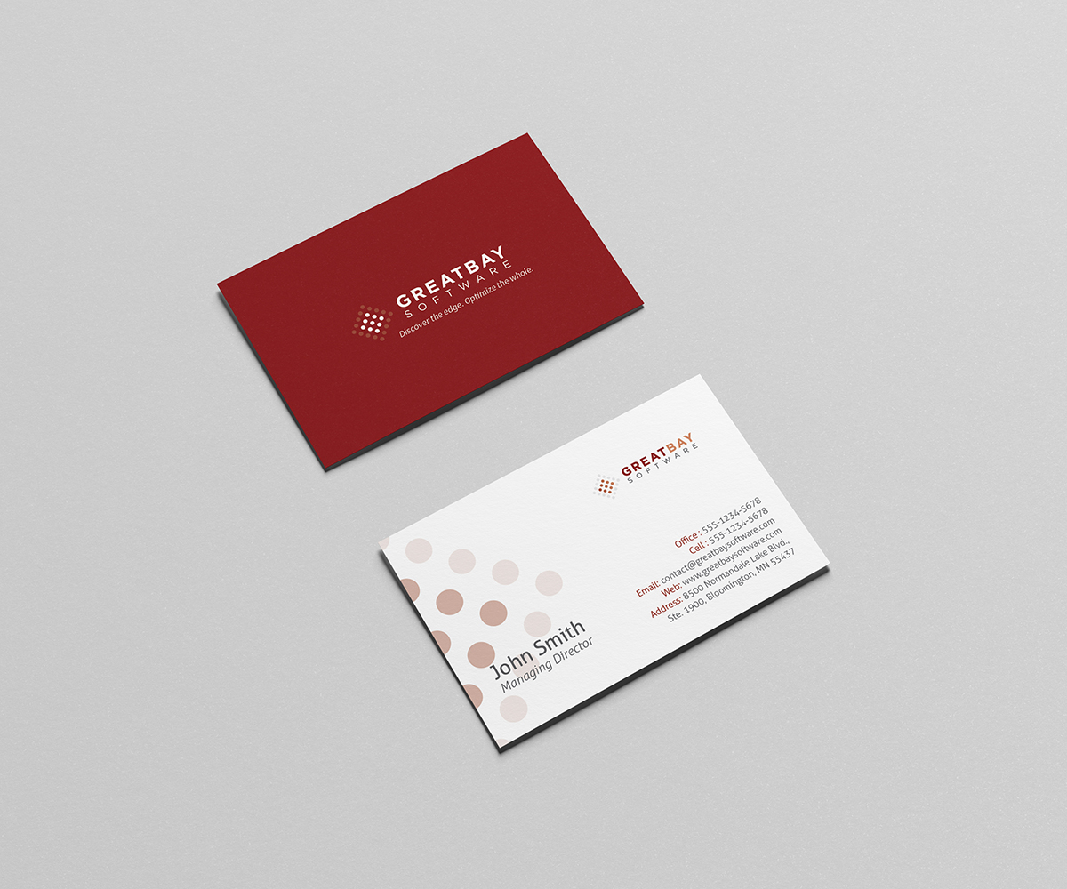 Business Card Design by Owtee-TheDreamer. for Great Bay Software | Design #5355356