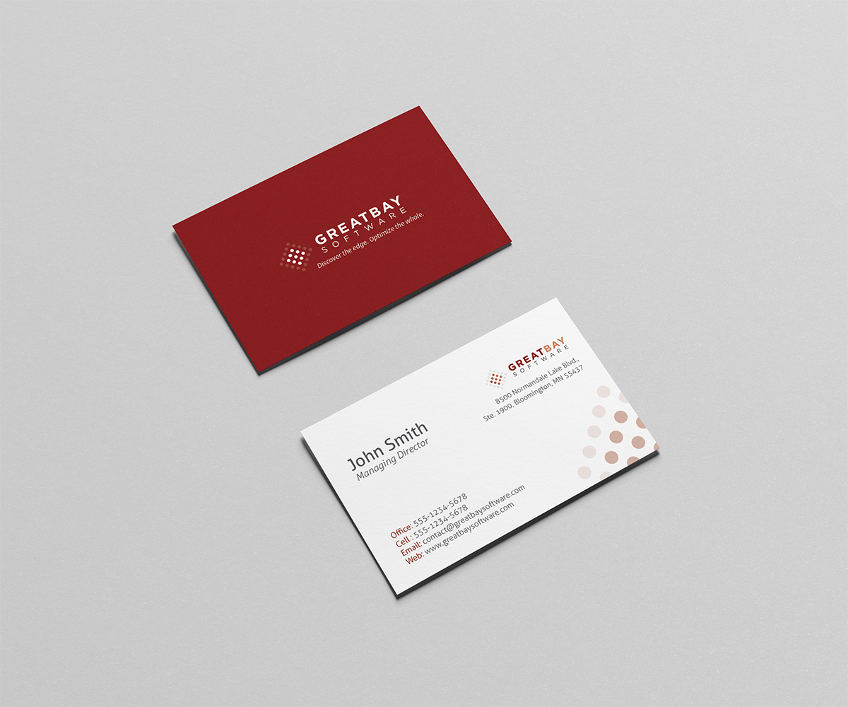 Business Card Design by Owtee-TheDreamer. for Great Bay Software | Design #5355359