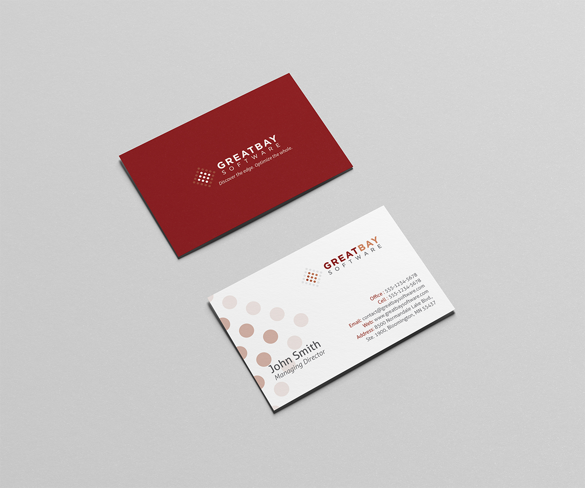 Business Card Design by Owtee-TheDreamer. for Great Bay Software | Design #5355626