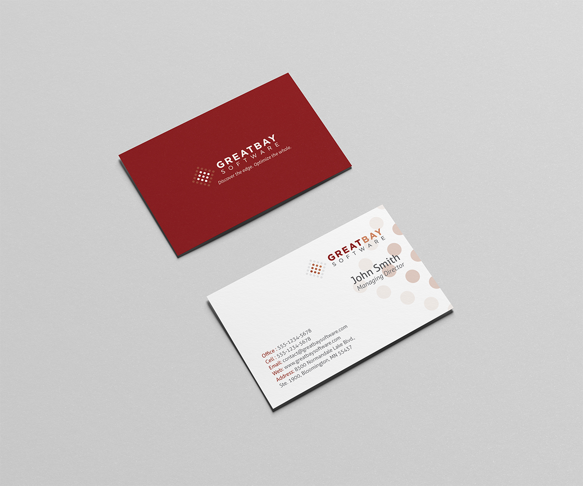 Diseño de Tarjeta de Presentación por Owtee-TheDreamer. para Great Bay Software | Diseño #5356149