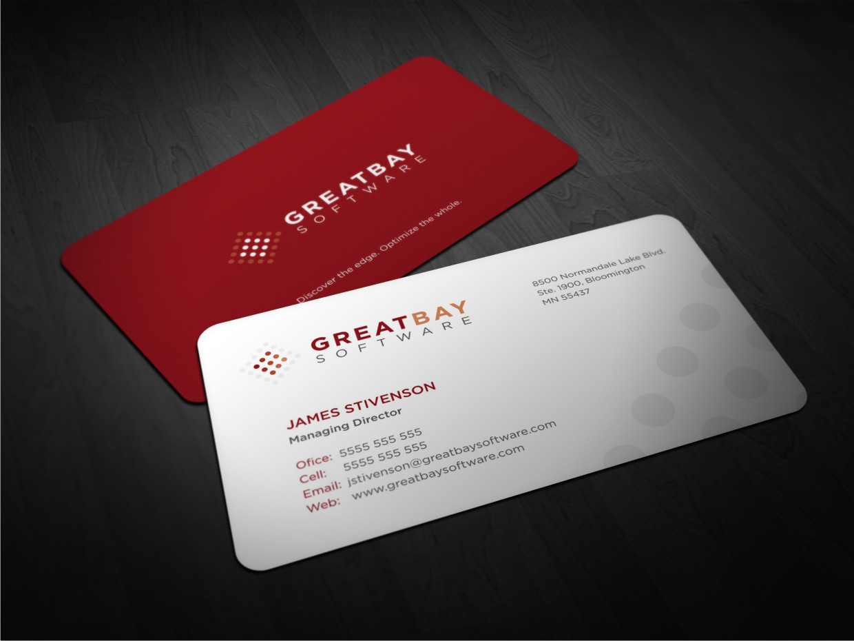 Visitenkarten-Design von Atvento Graphics für Great Bay Software | Design #5318089