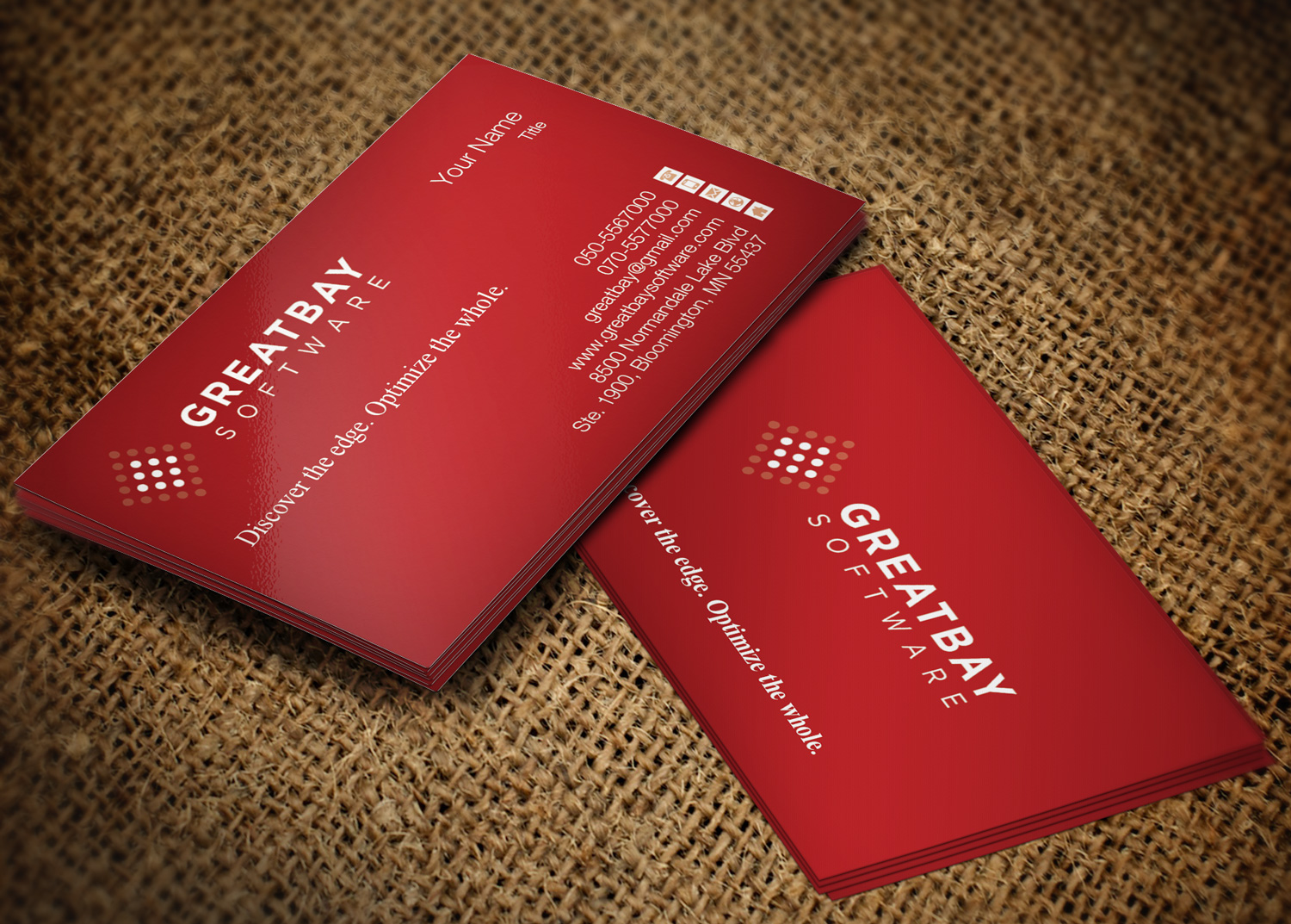 Visitenkarten-Design von Lanka Ama für Great Bay Software | Design #5316831