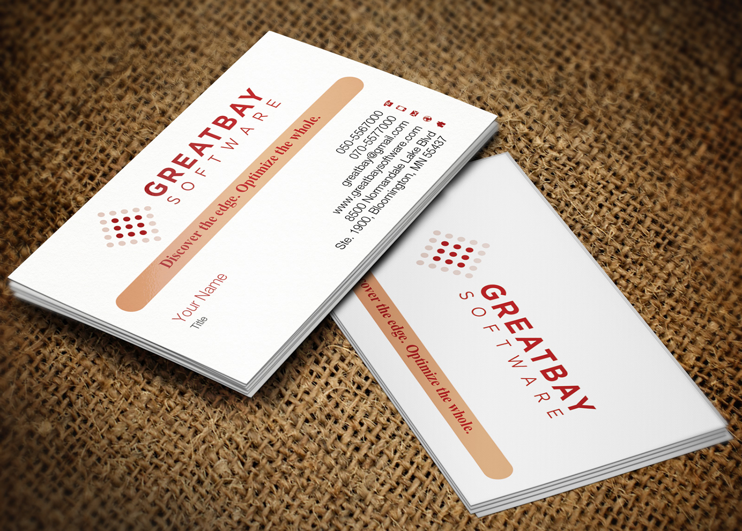 Business Card Design by Lanka Ama for Great Bay Software | Design #5316846