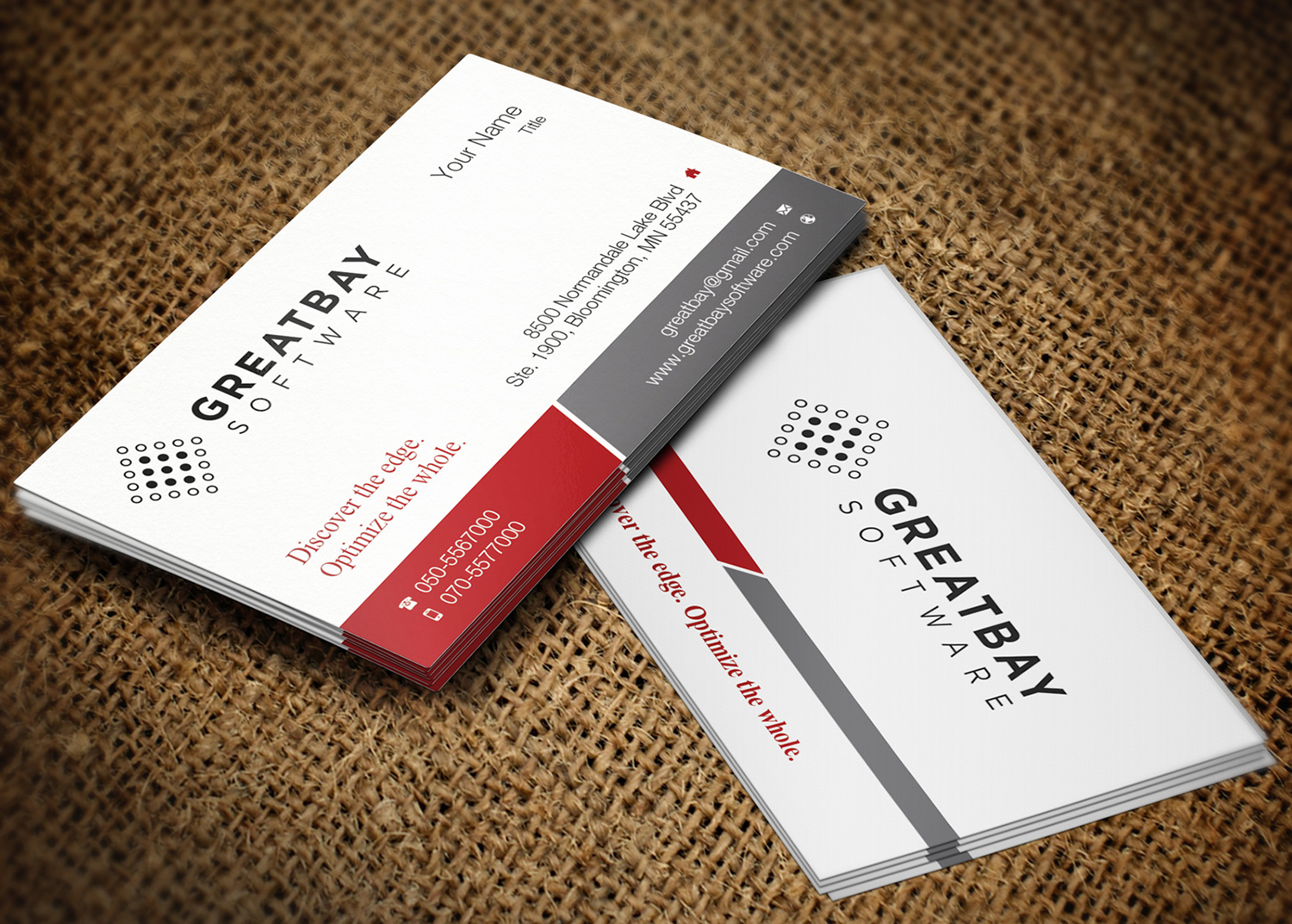 Business Card Design by Lanka Ama for Great Bay Software | Design #5316851