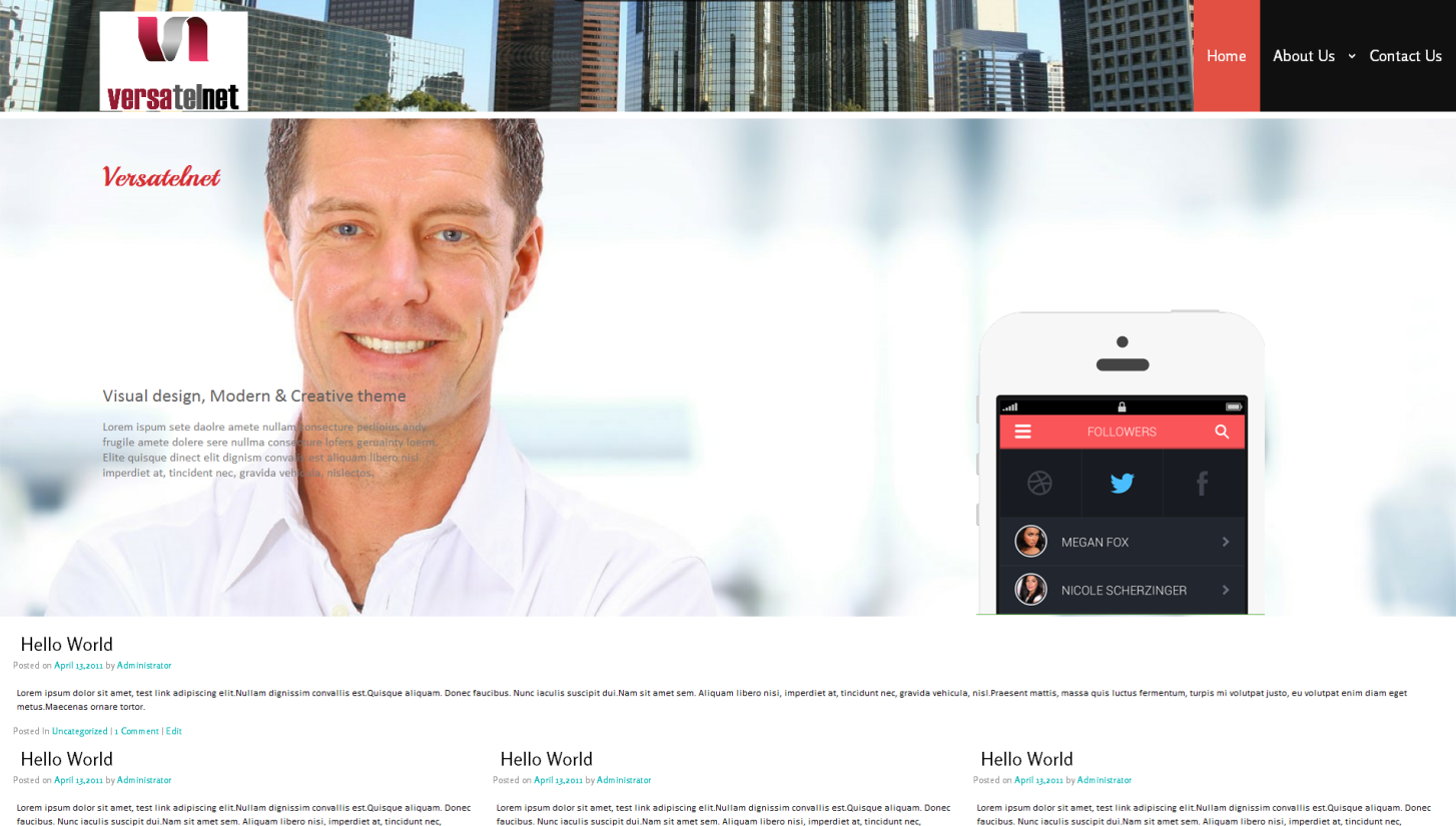 Wordpress Design by Nikomen for this project | Design #5420413