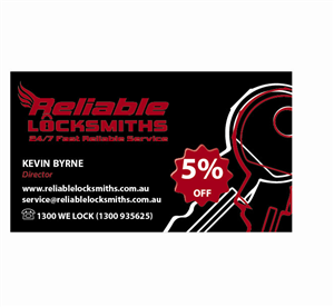 Business Card Design by john.b_3189 for reliable locksmiths | Design: #5314003