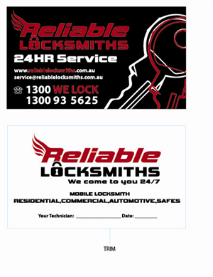 Business Card Design by john.b_3189 for reliable locksmiths | Design: #5356372