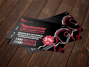 Business Card Design by john.b_3189 for reliable locksmiths | Design #5446553