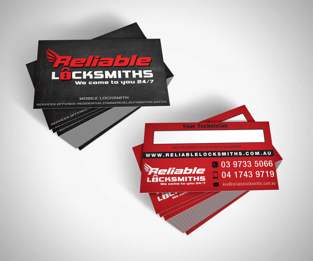 Business Card Design by neboica for reliable locksmiths | Design #5356897