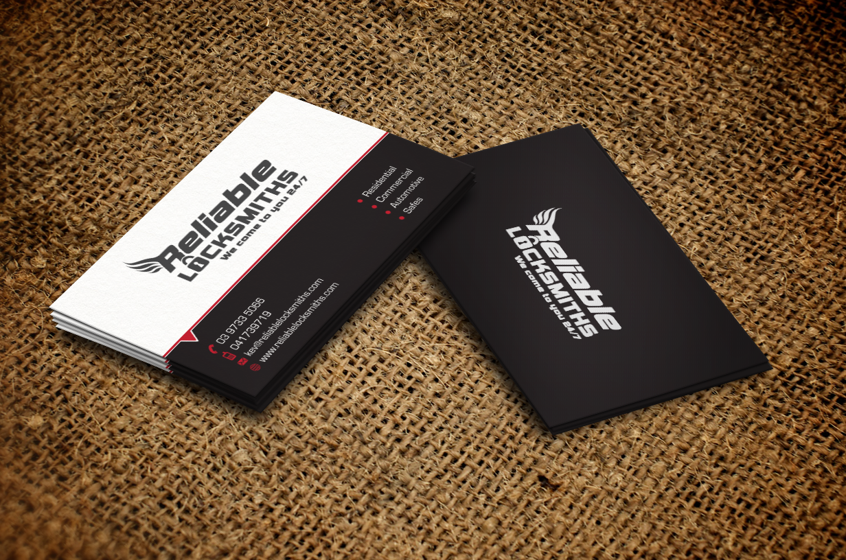 Design de Carte de Visite par Design'nteam pour reliable locksmiths | Design #5380397