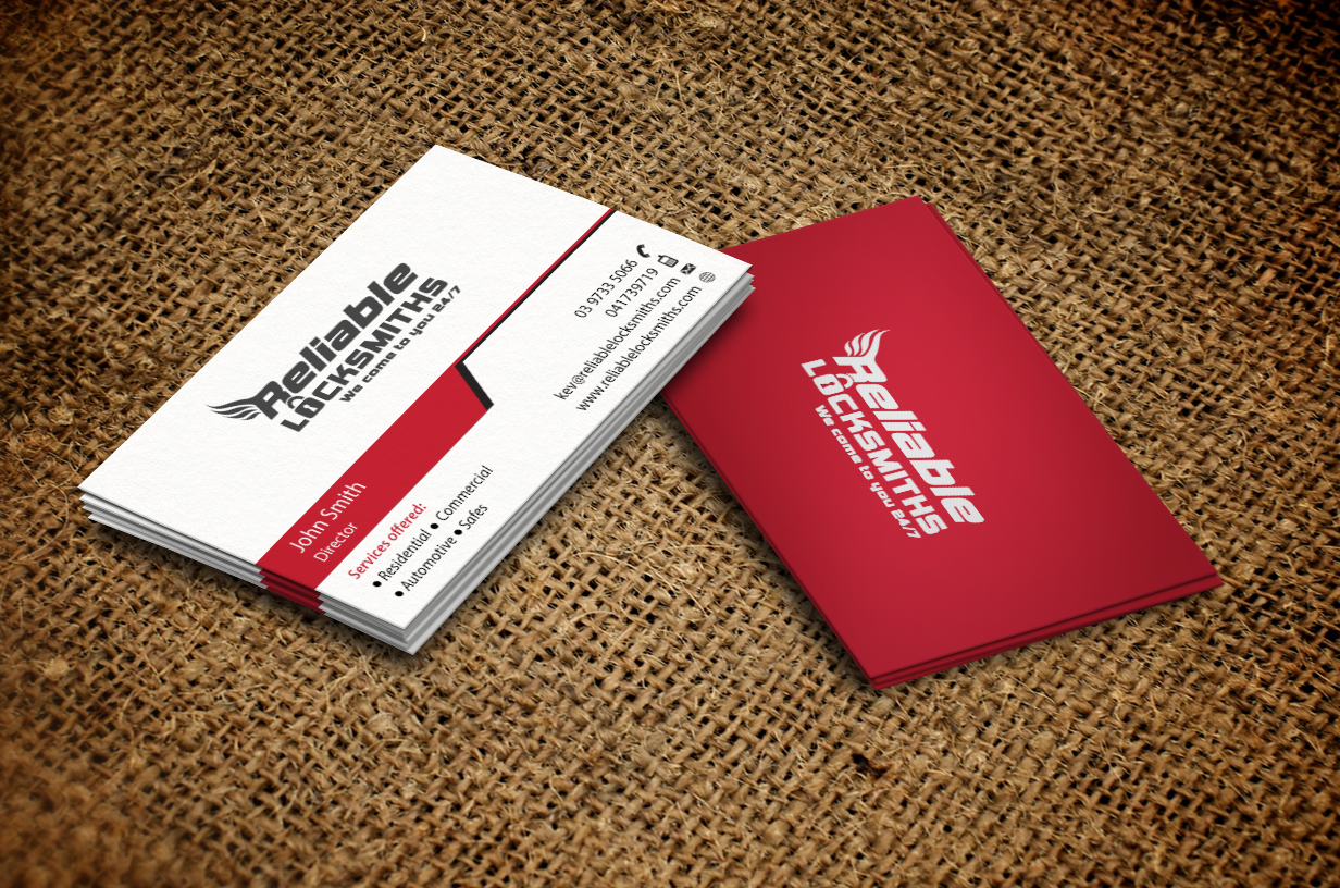 Business Card Design by Design'nteam for reliable locksmiths | Design #5380419