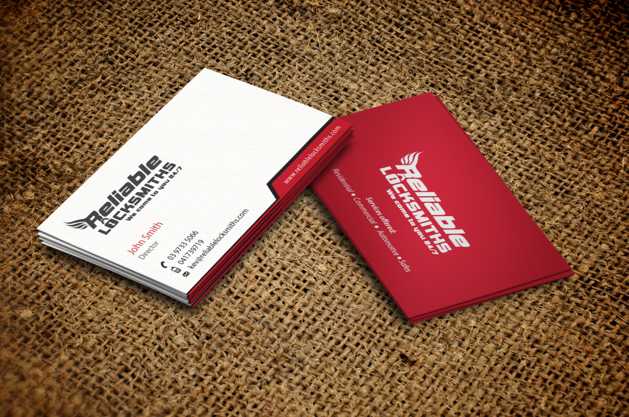 Business Card Design by Design'nteam for reliable locksmiths | Design #5380423