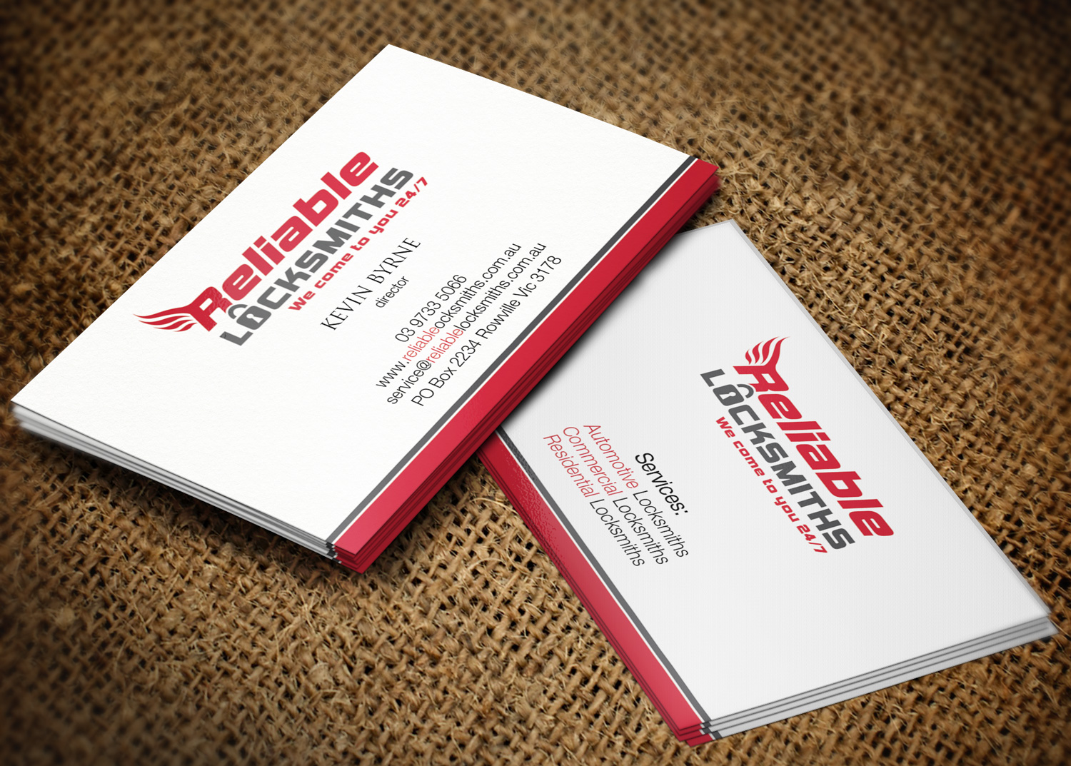 Business Card Design by Lanka Ama for reliable locksmiths | Design #5323249