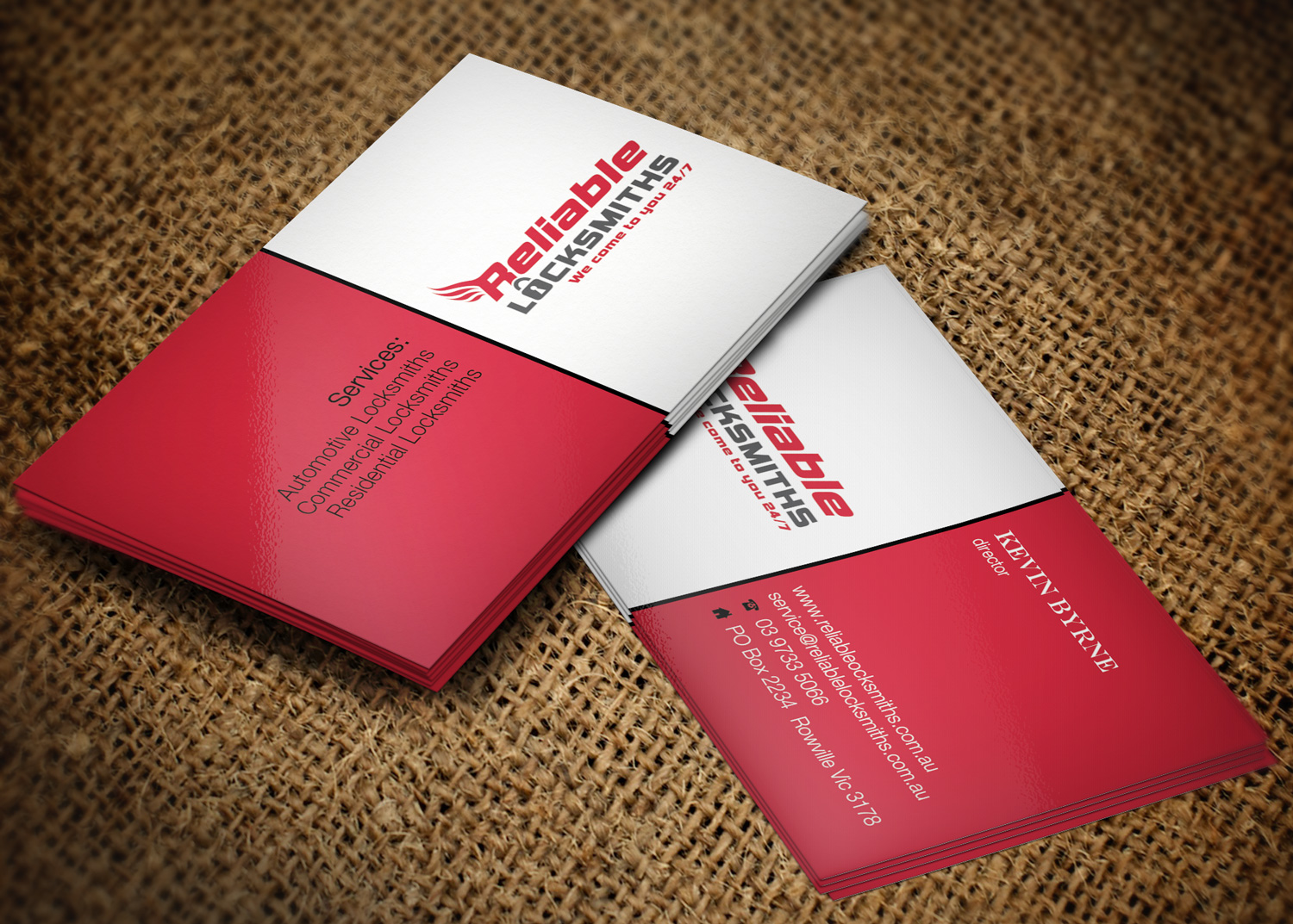 Business Card Design by Lanka Ama for reliable locksmiths | Design #5323251