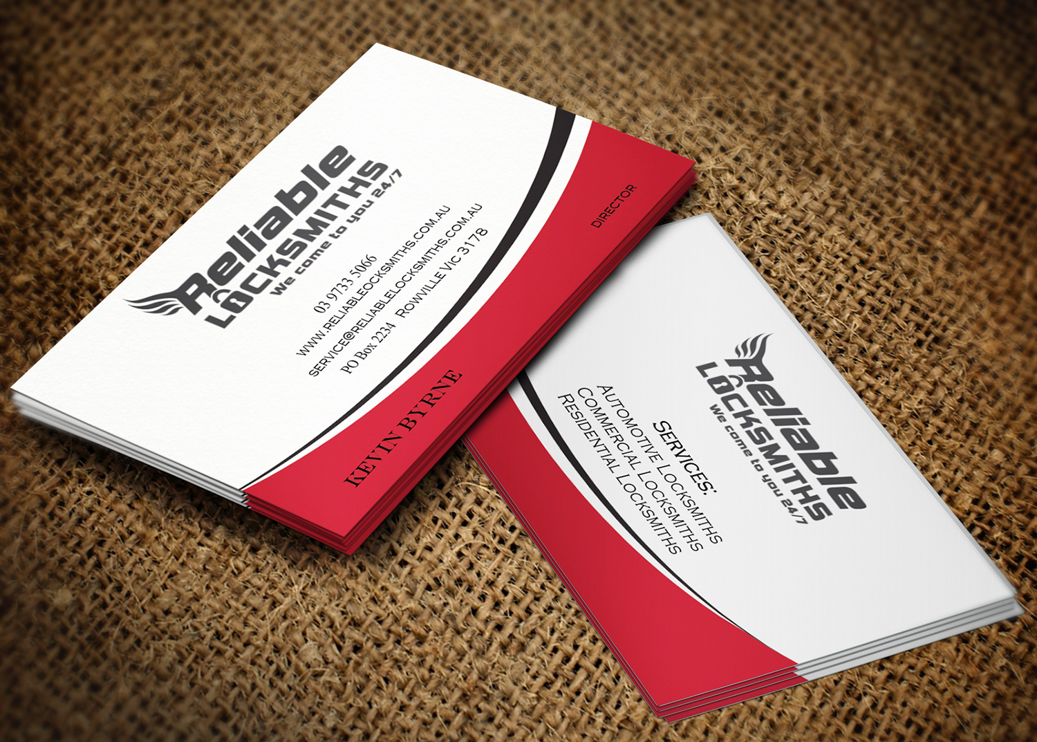 Business Card Design by Lanka Ama for reliable locksmiths | Design #5323253