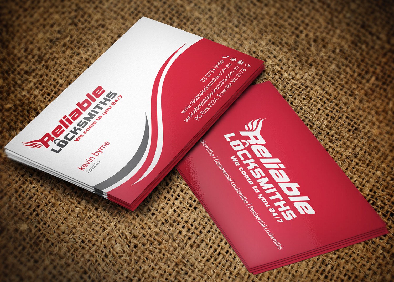 Business Card Design by Lanka Ama for reliable locksmiths | Design #5323264